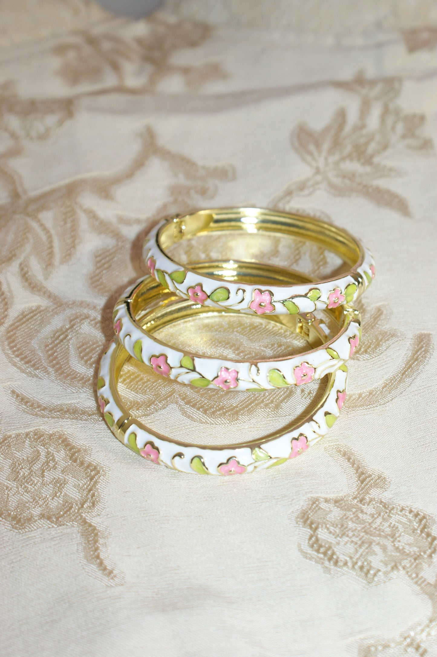 porcelain petals bangle