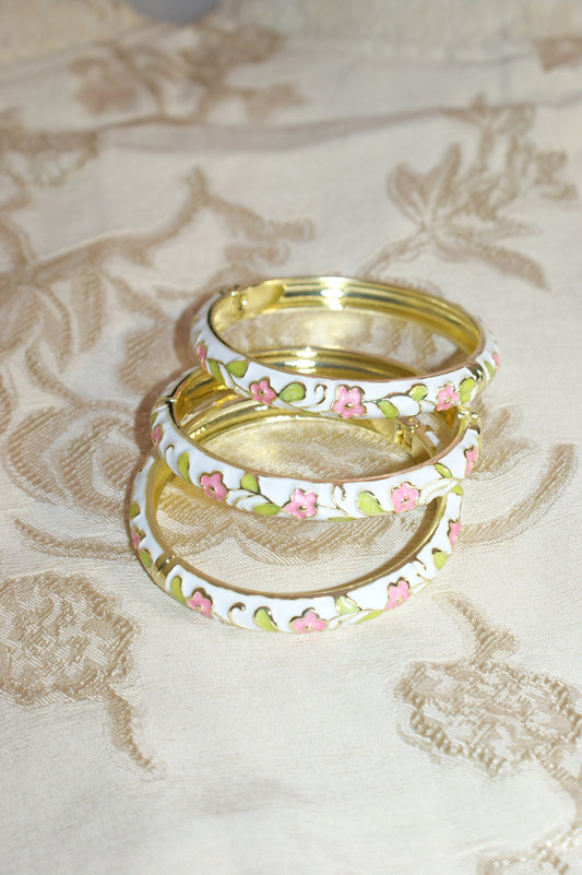 porcelain petals bangle